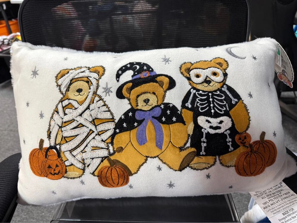 New Envogue Teddy Bear Halloween Pillow - 14x24